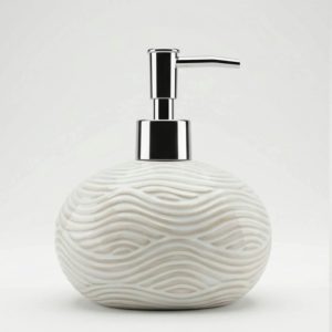 Wave Shaped Ceramic Soap Dispenser