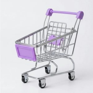Mini Shopping Cart Showpiece